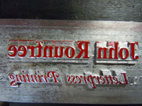 Letterpress Type